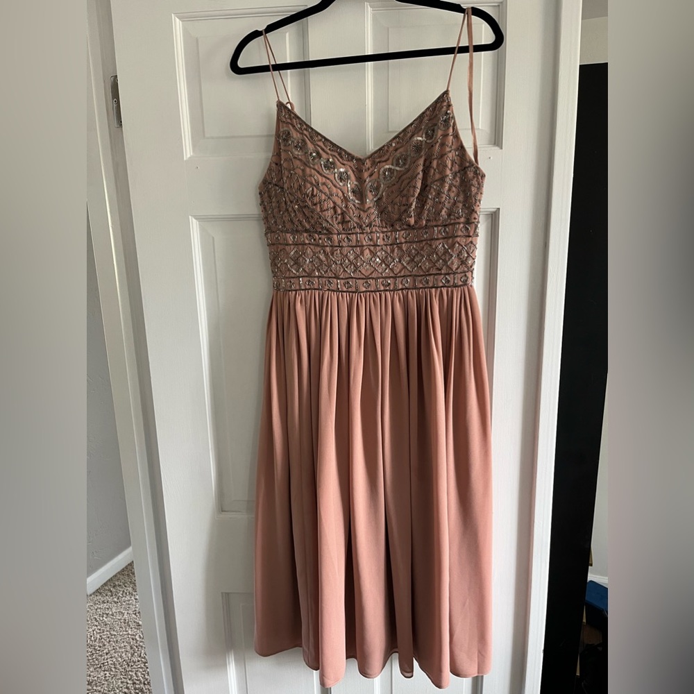 BHLDN Mauve Wedding Guest or Bridesmaid Dress